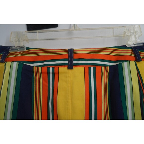 Harve Benard Multicolor Striped Knee Length Pencil Skirt Preppy Mod Retro Sz 12 - Picture 8 of 16